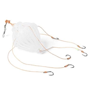 Imagem de Equipamento de Pesca Mar com Seis Anzóis Cesto Abertura Facilitada para Colocação Isca