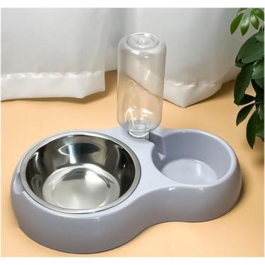 Imagem de Comedouro E Bebedouro Automatico Para Cães E Gatos Ergonômico Pet Mult