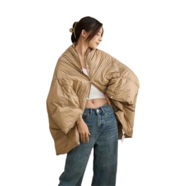 Imagem de JUSHZ Cobertor leve de plumas e mantas fofas femininas para cama cachecol adulto solteiro longo para sofá inverno xale multifuncional portátil para viagens ao ar livre quente (bege, 70 x 130 cm)