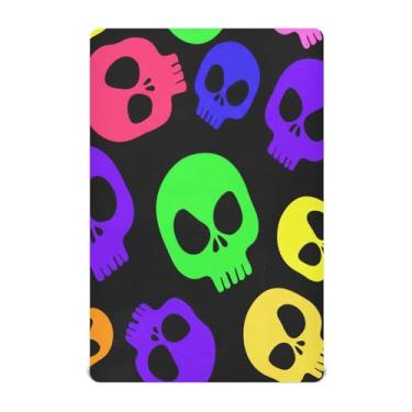 Imagem de JUZIHAI Lençol de berço de Halloween Fantasmas e Abóboras para meninos e meninas, macio e elástico respirável para berço padrão e cama infantil, 132 x 71 cm