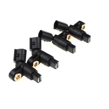 Imagem de Sensor de velocidade da roda ABS compatível com VW MK4 para Golf e Beetle 1J0927803 Dianteiro Esquerdo 1J0927804 Direito Peças de reposição do sensor de velocidade da roda ABS (4 peças)