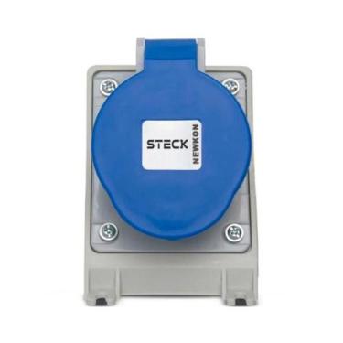 Imagem de Kit 2 Tomada De Sobrepor 2p+t 32a 200/250v Azul N3206 Steck, AZUL