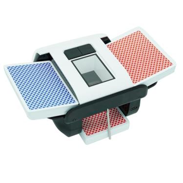Imagem de Gelabur Máquina de embaralhar cartões recarregável automática para 1-2 decks, embaralhador de cartão elétrico de modo duplo de baixo ruído para UNO, Texas Hold'em, Blackjack, Skip-Bo, Fase 10