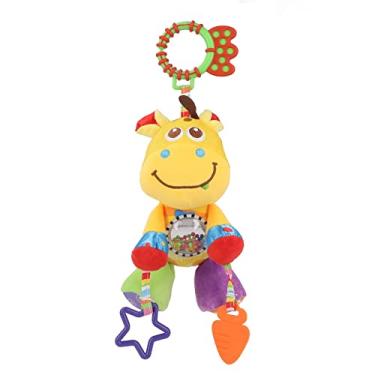 Imagem de Ainoli carrinho de bebê chocalho brinquedo acalmar emoções inodoro resistente deformação colorido bebê consolador pendurado brinquedo com mordedor para casa (Tipo 1)