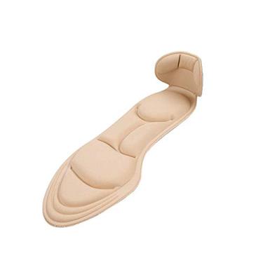 Imagem de Dioche Palmilhas de Sapato Com Almofadas de Calcanhar, Palmilhas de Suporte Respiráveis, Macias e Confortáveis ​​para Mulheres, Aliviam a Dor Nos Pés, Plantar, Preto, 25 X 8,8 Cm (2)