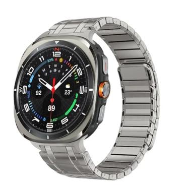 Imagem de AMSOH Pulseira de metal forte estilo AP para Samsung Galaxy Watch Ultra 47 mm Pulseira de aço inoxidável 304, Watch 7 Ultra, Ágata