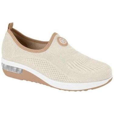 Imagem de Tênis Casual Feminino Gel Tech Branco Off Nude Modare 7320.217-Feminino