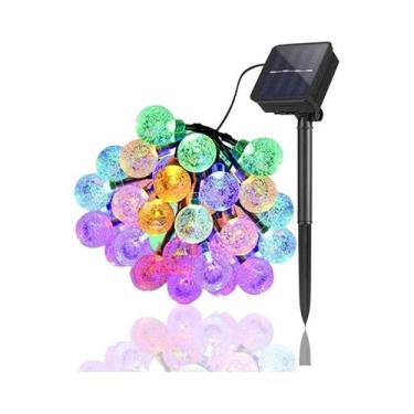 Imagem de Luz De Cordão Solar Para Exterior 5 7 12m LED Globo De Cristal Luz De 