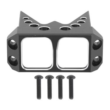 Imagem de Segrehy Aluminum Alloy Steering Servo Guard Armor SOA Cover CNC Machined Protective Upgrade Part for 1/10 RC Crawler Cheater Rig Rock Bouncer Roll Cage Capra RR10 Wraith DIY RC Car (Black)