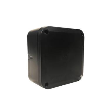 Imagem de CamBox Pro 100 10x10 ABS Preto Para Instalação De Câmeras - Joinsul