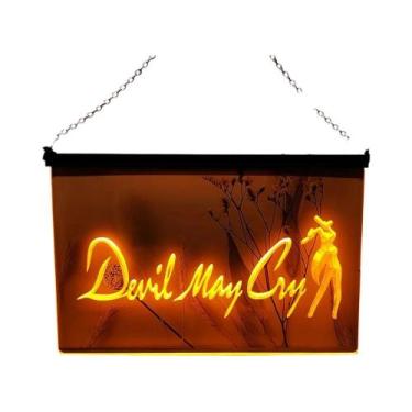 Imagem de Letreiro LED Neon 3D Esculpido Devil May Cry, Arte De Parede Para Deco