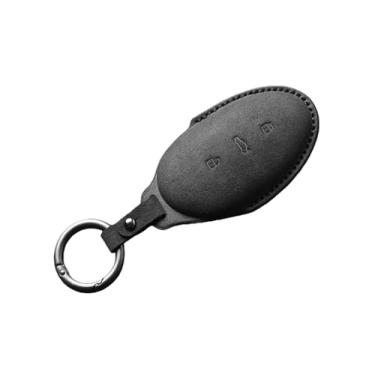 Imagem de Luxo macio camurça caso chave do carro escudo compatível com subindo r7 f7 er6 pro versão preto verde saco à prova de choque acessórios fashoin(Black-3)