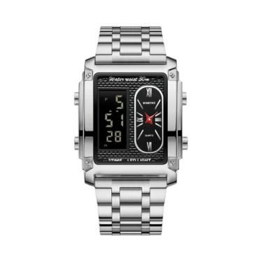 Imagem de Relógio De Pulso Masculino De Luxo BINBOND Com Quartzo Dourado, Relógi