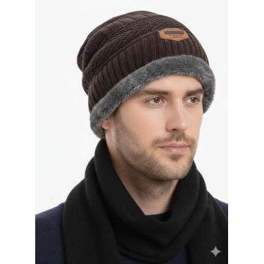 Imagem de Somente Touca Boina Gorro Beanie Forrada Inverno Unissex - Modas Fagun