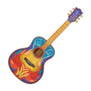 Imagem de Brincos de guitarra para o dia dos namorados, brinco feminino pendente para lembrancinhas de festa, joias de acrílico para intercâmbio de estudantes, presentes para lembrancinhas de sala de aula