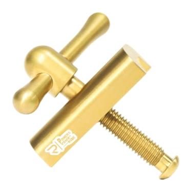 Imagem de YIJU Braçadeira de dobradiça para bicicleta dobrável, trava do tubo da direção, fivela, alavanca, porca da alavanca dobradiça do eixo para uso externo, Ouro