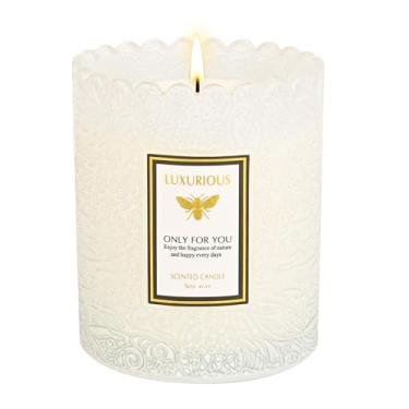 Imagem de Vela perfumada de cupcake de baunilha, vela de baunilha, presentes de dia dos namorados para ela, presente de dia de aniversário, velas de soja natural, decoração de casa elegante e fragrância, 200 ml