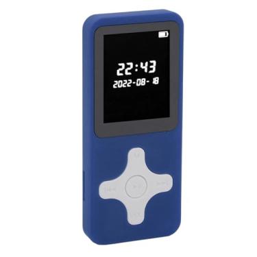 Imagem de Asixxsix Leitor de MP3, suporta até 128 GB de música, gravação, rádio FM, bateria de longa duração, Bluetooth 5.0, leitor de MP3 portátil para os formatos APE, (Cartão de memória pequeno 16G)