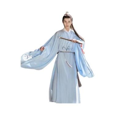 Imagem de Fantasia Vintage Chinesa Hanfu Kimono Para Adultos, Traje De Lutador C