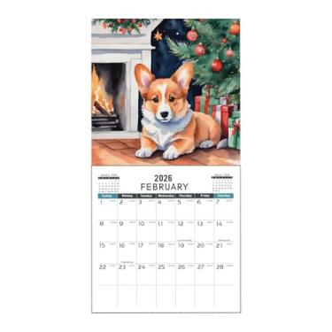 Imagem de Calendário para cães 2026 | organizador artístico | para planejamento, estudo, casa, local de trabalho, mesa de organização familiar, escola, amigos