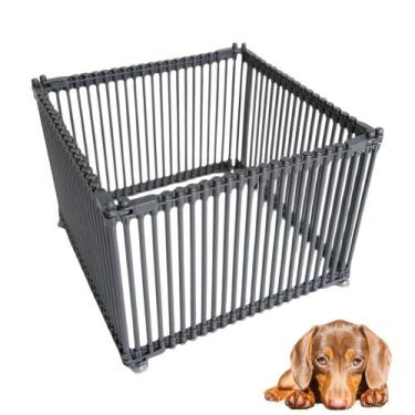 Imagem de Cercado kit multiuso em pvc para pet/cachorro-kit 4 lados 40 cm - RESO