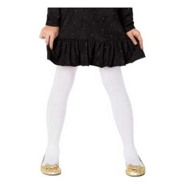 Imagem de Meia Calça Fio 40 Trifil Juvenil Branca Lisa - Tamanhos P, M e G, G