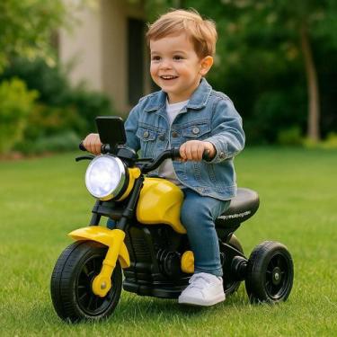 Imagem de Mini Moto Elétrica Criança Passeio Andador Carrinho Infantil Esportiva