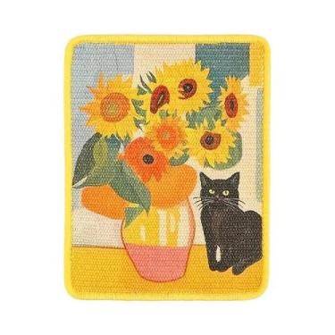 Imagem de Arranhador E Tapete Para Gatos De Parede Interno, Tecido Macio Durável