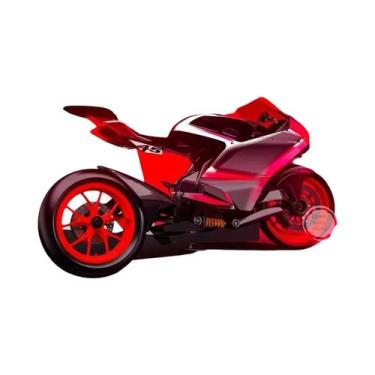 Imagem de Pôster De Corrida De Motocicleta Preto Pesado Em Tela Para Decoração D