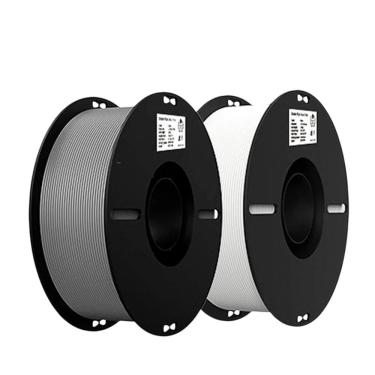 Imagem de Filamentos 1,75mm Ender-PLA, Kit com 2kg - Cinza + Branco, para Impressora 3D, 3301010365