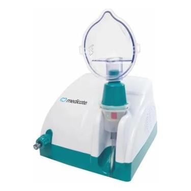 Imagem de Inalador Nebulizador Compressor Medicate MD1000 Bivolt Branc - Congrat