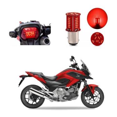 Imagem de Lâmpada Led Freio 2 Polos Sequencial Strobo Moto NC 700X ABS 2012 2013