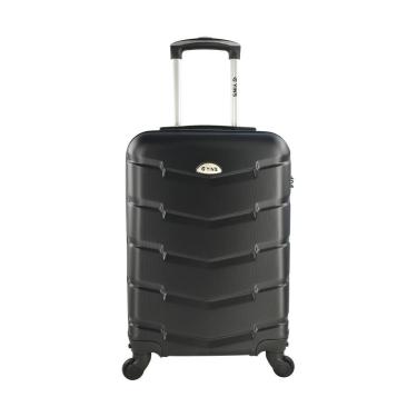Imagem de Mala De Bordo Pequena Para Viagem Em Abs Yins 21209 Cadeado Integrado Rodas Giro 360 Preto