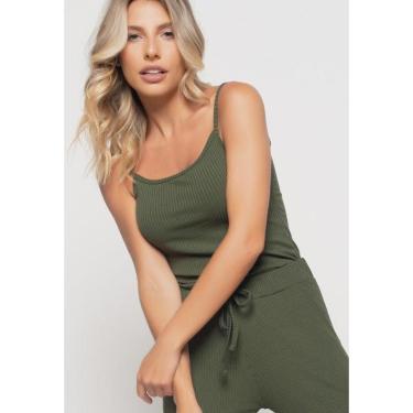 Imagem de Regata Salvatore Alcinha Malha Canelada Feminina-Feminino