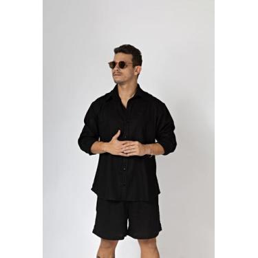 Imagem de Camisa em Linho Modelo Ilha Unissex - Raquel Mendonça Brand, Pink, gg