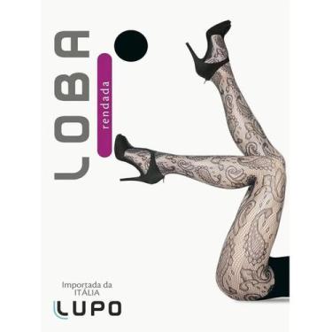 Imagem de Meia Calça Rendada Lupo Loba Importada Itália Original, 5187, P/M