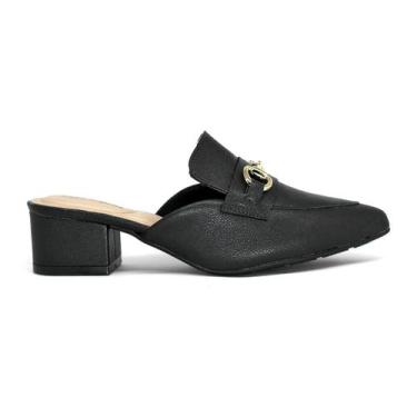 Imagem de Tamanco Modare Feminino Salto Bloco Mule 7340124, Preto, 37