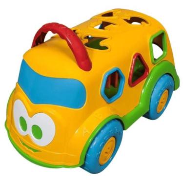 Imagem de Ônibus Escolar Pedagógico Topi c/ Formas Geométricas - Cores Sortidas 