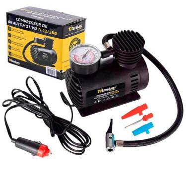 Imagem de Mini Compressor de Ar Automotivo 12V 300 PSI Portátil Titanium - Titan