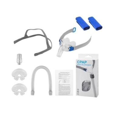 Imagem de Máscara Nasal Universal CPAP Com Almofadas De Silicone Nos Tamanhos S,