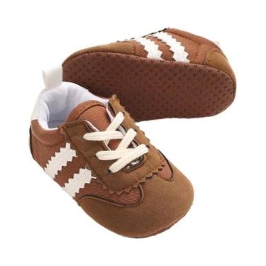 Imagem de Sapatos Para Bebês 0-1 Ano, Primavera E Outono, Com Listras, Solado De