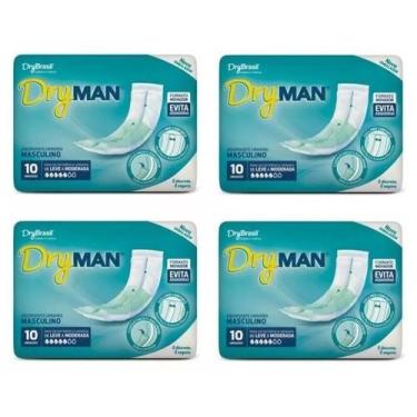 Imagem de kit Absorvente Adulto Masculino Dry Man (4 Pacotes C/10 Un)