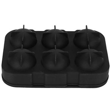 Imagem de Formas de cubo de gelo, bola de gelo de esfera de silicone, moldes redondos de cubos de gelo, para cerveja, coquetel, vinho, bebida, uísque, coquetéis, 6 grades, reutilizáveis