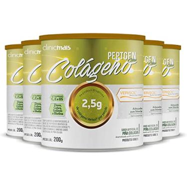 Imagem de Kit 5 Colágeno Verisol ClinicMais 200g Piña Colada