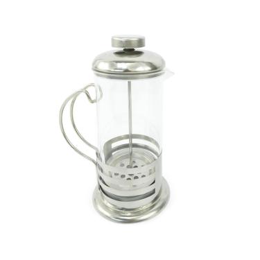 Imagem de Cafeteira Francesa Com Prensa 350ml De Vidro e Aço Inox Café Chá Livon Listrada