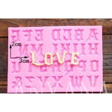 Imagem de Molde De Silicone Alfabeto Love