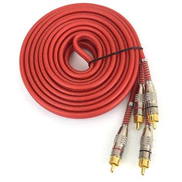 Imagem de Cabo Rca Technoise - Series 400p - 5,00 M - 5 Mm - Conector Metal - R - Vermelho