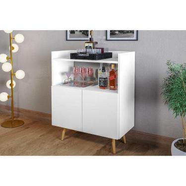 Imagem de Aparador Buffet Retrô Sala Suiça 2 Portas Pes Palito 