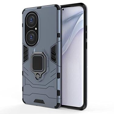 Imagem de For Huawei P50 Pro PC + TPU Shockproof Protective Case with Magnetic Ring Holder
