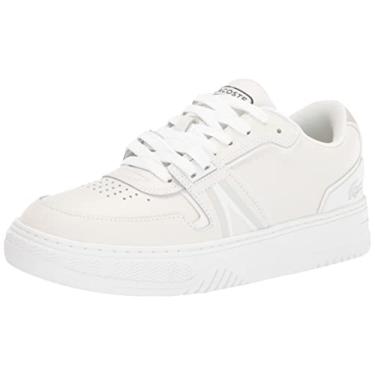 Imagem de Lacoste Tênis masculino L001, Branco/Off White, 8